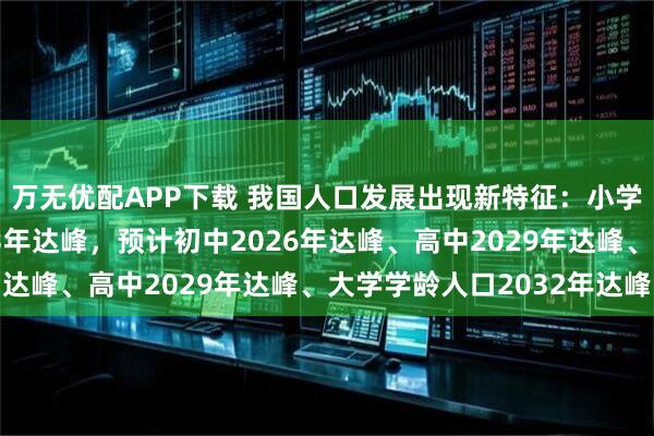 万无优配APP下载 我国人口发展出现新特征:小学在校生规模已在2023年达峰,预计初中2026年达峰、高中2029年达峰、大学学龄人口2032年达峰