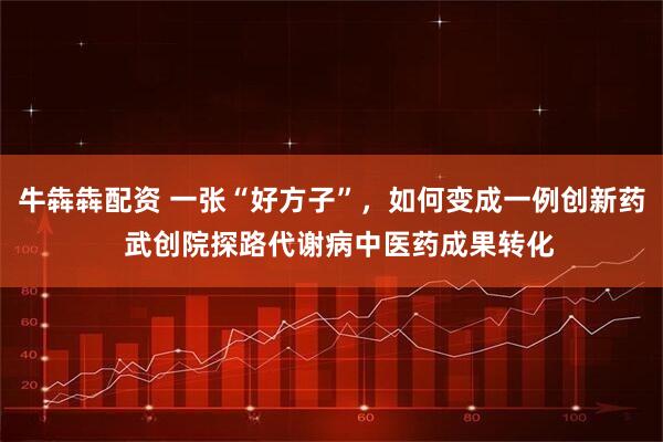 牛犇犇配资 一张“好方子”，如何变成一例创新药  武创院探路代谢病中医药成果转化