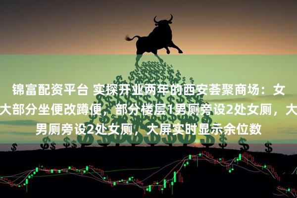 锦富配资平台 实探开业两年的西安荟聚商场：女厕数量明显增加，大部分坐便改蹲便，部分楼层1男厕旁设2处女厕，大屏实时显示余位数